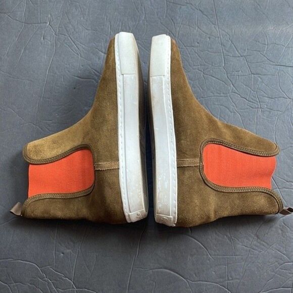 Bettye by Bettye Muller Real Leather Suede Ankle Boots 7.5M Khaki Brown … - Picture 8 of 9